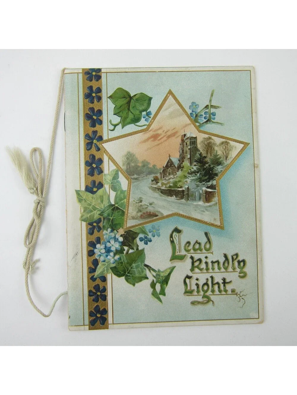 Victorian Child's Picture Prayer Book Lead Kindly Light Raphael Tuck Antique
